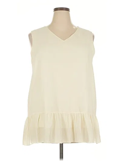 Pre-owned Viishow Sleeveless Blouse In Ivory