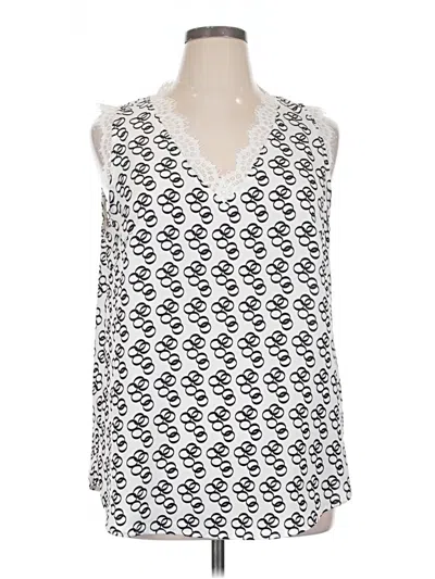 Pre-owned Viishow Sleeveless Blouse In White