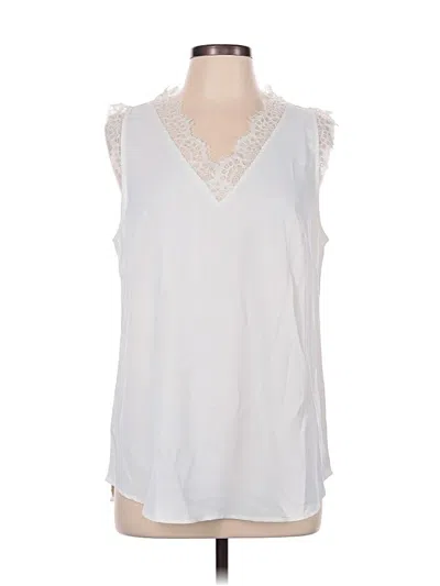 Pre-owned Viishow Sleeveless Blouse In White