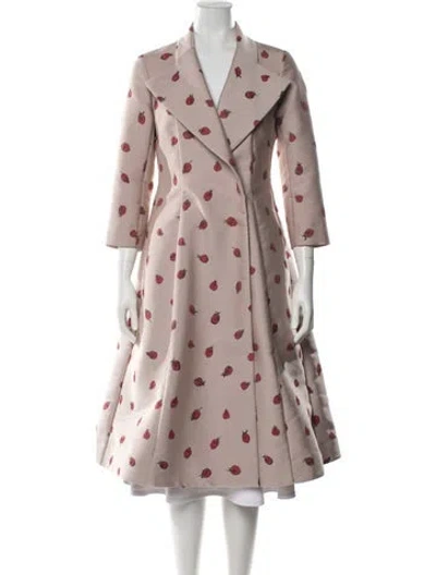 Pre-owned Vika Gazinskaya Graphic Print Coat In Multicolor
