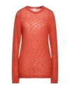 Viki-and Woman Sweater Orange Size 4 Polyamide, Mohair Wool, Merino Wool In Orange