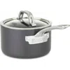 Viking 1-quart Hard Anodized Nonstick Saucier Pan With Lid In Dark Grey