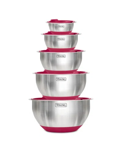 VIKING 10 PC STAINLESS STEEL MIXING BOWL SET
