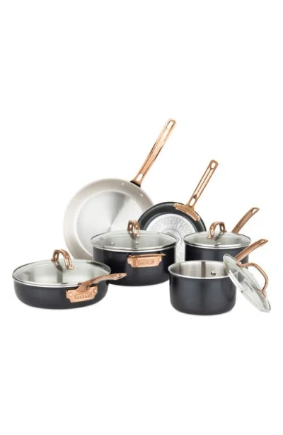 Viking 10-piece 3-ply Cookware Set In Black