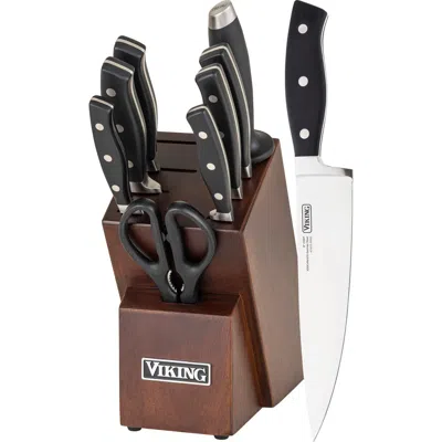 Viking 10-piece True Forged Knife Block Set In Brown