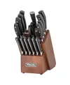 Viking 17 Piece Cutlery Block Set In Multicolor