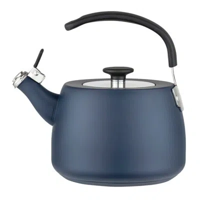 Viking 2.6 Qt Stainless Steel Modern Teakettle W/ 3-ply Base, Slate Blue