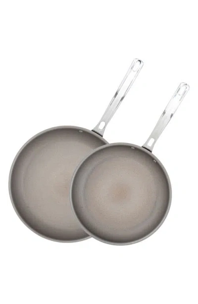 Viking 2-piece Set Of Pureglide Pro 3-ply Fry Pans In Gray