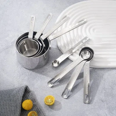 Viking 4pc Stainless Steel Measuring Spoon Set In Silver
