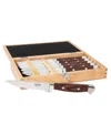 Viking 6 Piece Pakkawood Steak Knife Set With Box In Red