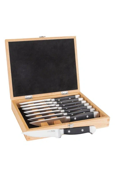 Viking 8-piece Steak Knife Set In Black