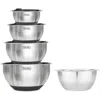 Viking 9 Pc Stainless Steel Bowl Set With Strainer In Black