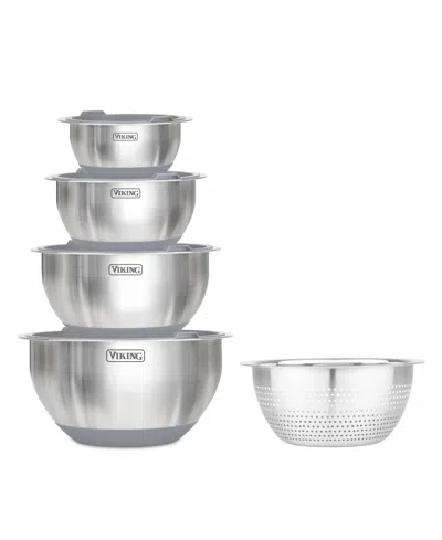 VIKING 9 PIECE STAINLESS STEEL MIXING BOWL SET