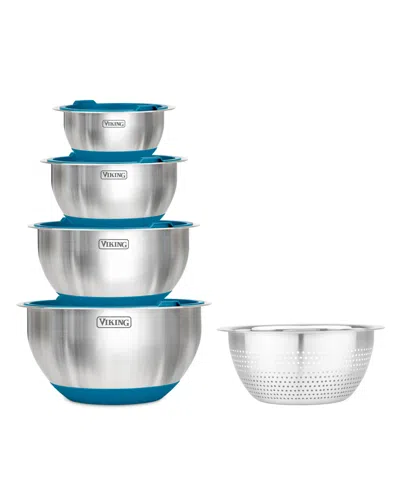 VIKING 9 PIECE STAINLESS STEEL MIXING BOWL SET