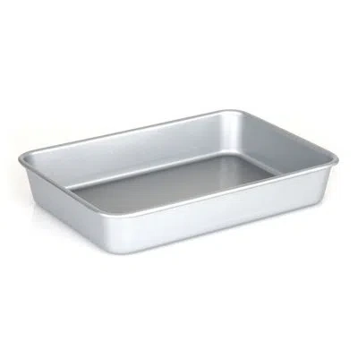Viking Aluminized Steel Nonstick 13" X 9" Roasting Pan In Silver