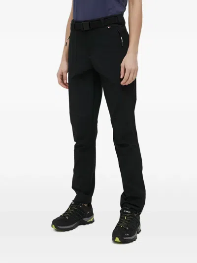 Viking Belted Zip-pocket Trousers In Black
