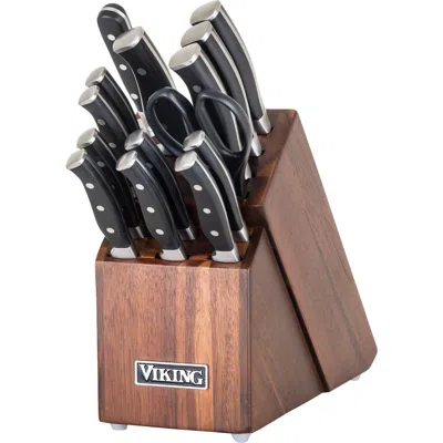 Viking Clipper 15-piece Knife Set In Black