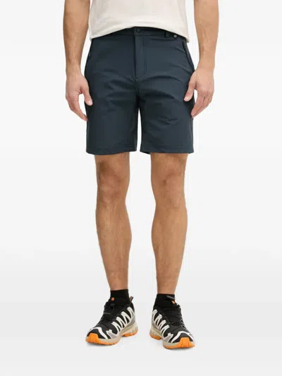 Viking Expander Logo-print Zip-pocket Shorts In Blue
