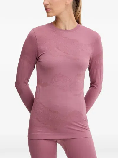 Viking Gasher Abstract-patterned Base Layer Set In Pink