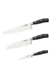 Viking Stainless Steel 3-pc. Chef's Prep Kinfe Set In Stainless Steel