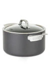Viking Hard Anodized Nonstick 6-quart Dutch Oven With Lid In Dark Grey