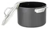 Viking Hard Anodized Nonstick 8 Qt Stock Pot With Lid, Black