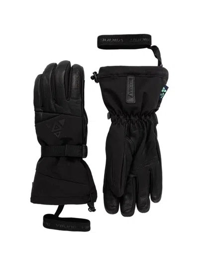 Viking Norvik Pro Freeride Panelled Ski Gloves In Black