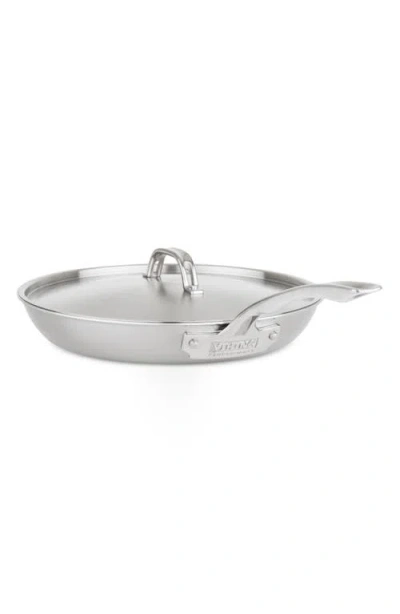 Viking Professional Eterna 12-inch 5-ply Nonstick Frying Pan With Lid In Silver