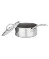 Viking Pure Glide Stainless Steel 3-quart Saucepan In Silver