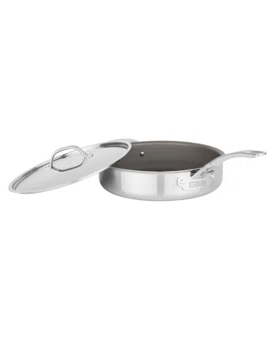 Viking Pure Glide Stainless Steel 4.5-quart Saute Pan In Silver