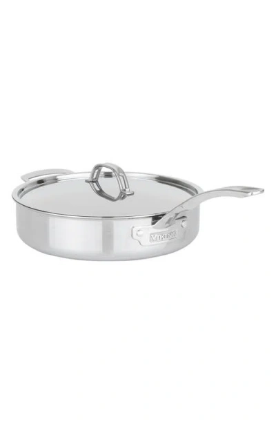 Viking Pureglide Pro 3-ply 4.5-quart Sautée Pan With Lid In Stainless Steel