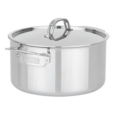 Viking Pureglide Pro 3-ply Nonstick 6 Quart Dutch Oven In Silver