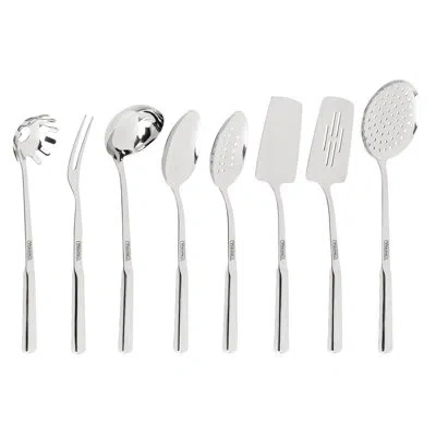 Viking Stainless Steel 8 Piece Utensil Set In Silver