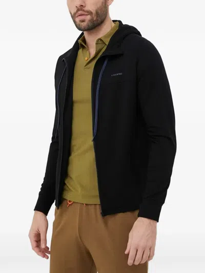 Viking Zip-up Hoodie In Black