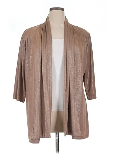 Pre-owned Vikki Vi Cardigan Sweater In Tan