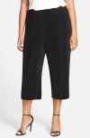Vikki Vi High Rise Stretch Knit Crop Pants In Black