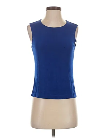 Pre-owned Vikki Vi Sleeveless T-shirt In Blue