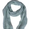 Vikolino Women's Sheer Linen Scarf In Sea Glass In Blue