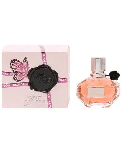 Viktor & Rolf Viktor&rolf 1.7oz Flowerbomb Nectar Eau De Parfum Spray In Transparent