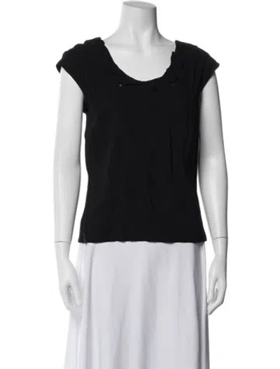 Pre-owned Viktor & Rolf 2012 Scoop Neck Top In Black