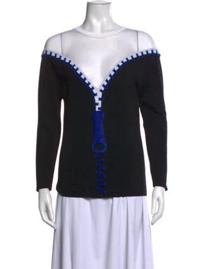 Pre-owned Viktor & Rolf 2014 Crew Neck Top In Black