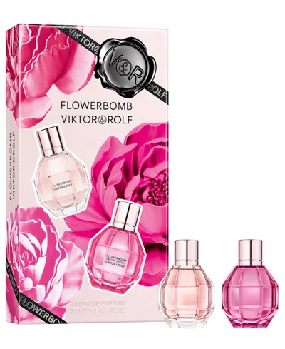 Viktor & Rolf 2-piece Flowerbomb Eau De Parfum Mini Gift Set In Transparent