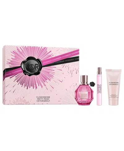 Viktor & Rolf 3-piece Flowerbomb Eau De Parfum Holiday Gift Set In No Color