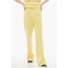 Viktor & Rolf 70s Flared Buckle Pants In Yellow