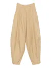 Viktor & Rolf Balloon Pleated Trousers In Neutral
