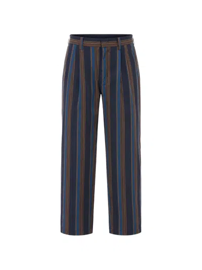 Viktor & Rolf Bayadere-pattern Pleated Trousers In Multi