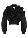 Viktor & Rolf Bow Bouquet Bomber Jacket In Black