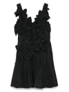 Viktor & Rolf Bow Bouquet Mini Dress In Black