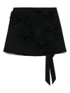 Viktor & Rolf Bow Bouquet Mini Skirt In Black