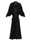 Viktor & Rolf Bow-detail Patterned Maxi Dress In Black